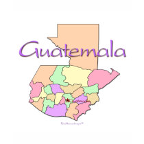 Guatemala Map t-shirts