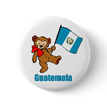 Guatemala Teddy Bear Button