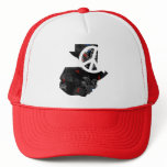 Guatemala Trendy Peace Sign with Guatemalan map hats
