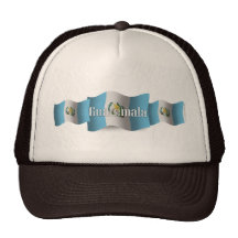 Guatemala Waving Flag Mesh Hat