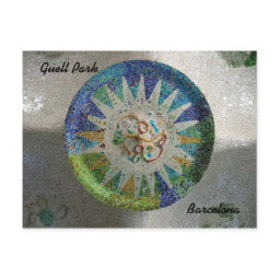 Guell Park postcard