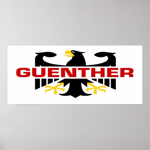 Guenther Surname Posters