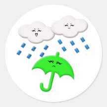 Guerilla Rainstorm Round Sticker