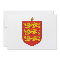 Guernsey Coat of Arms Custom Invite