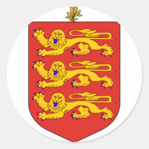 Guernsey Coat Of Arms Round Sticker
