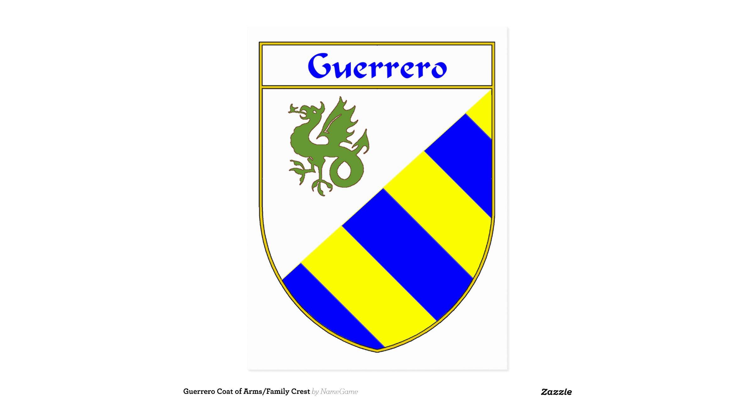 guerrero_coat_of_arms_family_crest_postcard