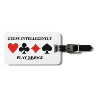 Guess Intelligently Play Bridge (Four Card Suits) Tags For Luggage