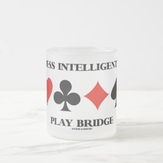 Guess Intelligently Play Bridge (Four Card Suits) Coffee Mugs