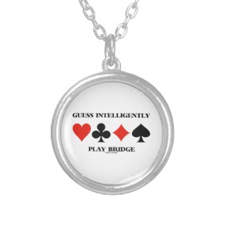 Guess Intelligently Play Bridge (Four Card Suits) Jewelry