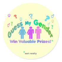 Guess My Gender Stickers by transtees Guess My Gender Stickers