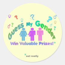 Guess My Gender Stickers