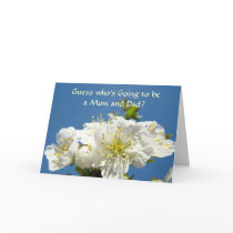 Guess who's going to be a Mom & Dad! Shower Greeting Cards