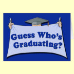 Guess Who's Graduating Customizable Announcements cards