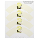 Guess Who's Two Photo Cupcake Cosie - Lemon Letterhead