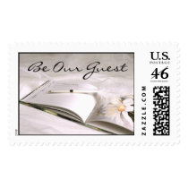 Guestbook (1) Be Our Guest Postage Stamps