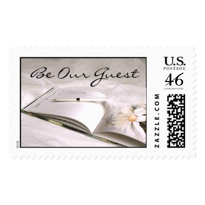 Guestbook (1) Be Our Guest Postage Stamps