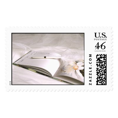 Guestbook 1A template [CUSTOMIZE] Postage Stamps