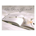 Guestbook Card Save the Date (2), Be Our Guest Postcard
