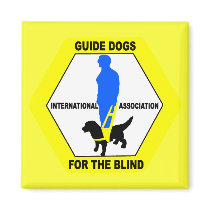 GUIDE DOGS BLIND PEOPLE magnets