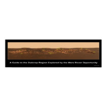 Guide to Rock Outcrop Near Mars Rover Opportunity posters