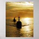 Guided Missile Destroyers, USS Kidd, USS Preble posters