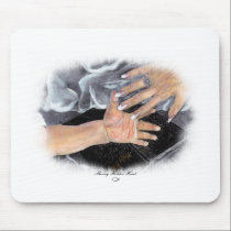 Guiding Hands mousepads by SherryHolderHunt Guiding Hands mousepads