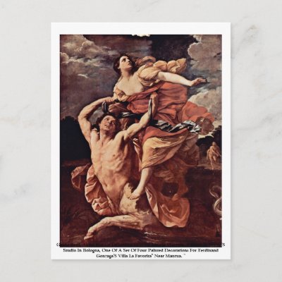 Guido Reni, Abduction Of De'Ianeira 1620-21 Louvre Postcards