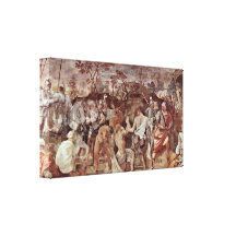 Guido Reni - Introduction to the crucifixion Canvas Print