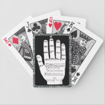 Guidonian Hand, Black and White, Medieval Music playing cards