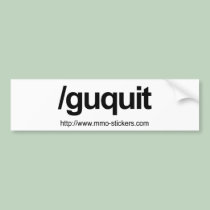 Guild quit bumper stickers