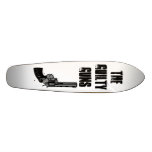 GUILTY GUNS BLACK ON GREY REVOLVA SKATEBOARD