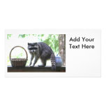 Guilty Raccoon and Cookie Jar Customized Photo Card