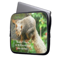 "Guilty Squirrel" 10" Neoprene Sleeve for Laptop Laptop Computer Sleeves