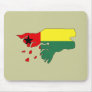 Guinea bissau flag map mouse pads