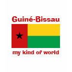 Guinea-Bissau Flag Map Text Ladies Baby Doll