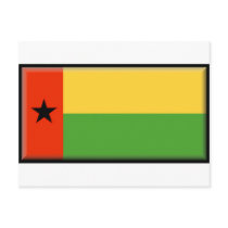 Guinea-Bissau Flag Postcard