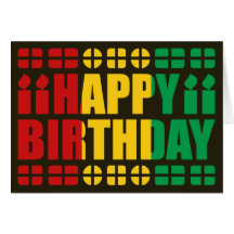 Guinea-Conakry Flag Birthday Card