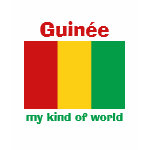 Guinea-Conakry Flag Map Text Ladies Baby Doll