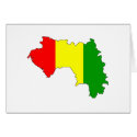 Guinea flag map cards