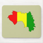 Guinea flag map mouse mat