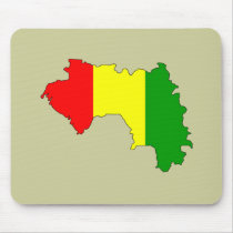 Guinea flag map mousepads