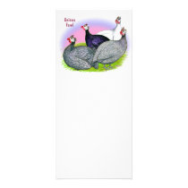 Guinea Fowl Quartet rack cards by diane_jacky Guinea Fowl Quartet rack cards