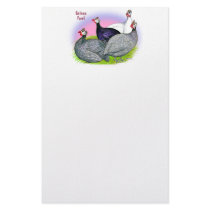 Guinea Fowl Quartet stationery by diane_jacky Guinea Fowl Quartet stationery