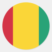 Guinea, Guernsey Round Stickers