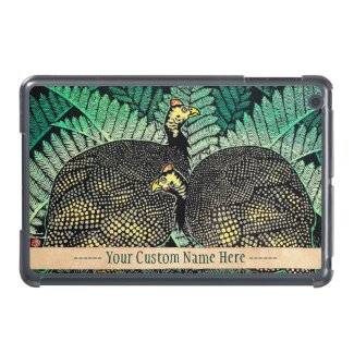 Guinea Hens kasamatsu shiro bird leaf japanese art iPad Mini Case