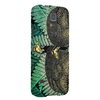 Guinea Hens kasamatsu shiro bird leaf japanese art Galaxy S5 Cases