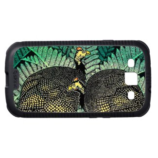 Guinea Hens kasamatsu shiro bird leaf japanese art Samsung Galaxy S3 Covers