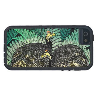 Guinea Hens kasamatsu shiro bird leaf japanese art iPhone 5/5S Cover