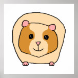Guinea Pig Cartoon. Print