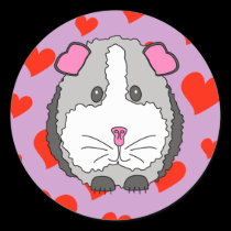 Guinea Pig Hearts stickers